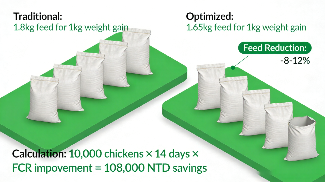 白肉雞FCR優化數據