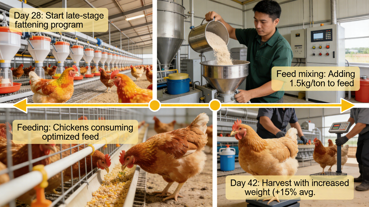 白肉雞全期催肥實施步驟